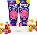 BURST Bubblegum Bonanza Kids Toothpaste with Fluoride (4oz/2 Pack) | Great Tasting Flavored for Children & Toddlers | Anticavity | Dye Free & Vegan | Safe for Kids Ages 2+-Ruum Studio Home