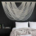 Flber Macrame Wall Hanging Large 57.00" W x 31.00" L Macrame Wall Decor Large Yarn Tapestry Home Boho Wall Decor-Ruum Studio Home