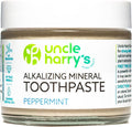 Uncle Harry's Peppermint Remineralizing Toothpaste | Natural Whitening Tooth Paste Freshens Breath & Promotes Enamel | Vegan Fluoride Free Toothpaste-Ruum Studio Home