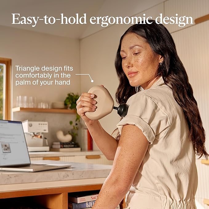 TheraGun Mini (3rd Generation) by Therabody – Ultra-Portable Massage Gun and Travel Essential for Fast, Effective Pain and Tension Relief Anywhere (Oat)-Ruum Studio Home