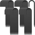 16 Inch Ground Rebar Stakes Heavy Duty J Hook Ground Anchors 40 Pack, Tent Stakes with Chisel Point End, Chain Link Fence Spikes for Bounce House, Gazebos and Outdoor Decorations Inflatables-Ruum Studio Home