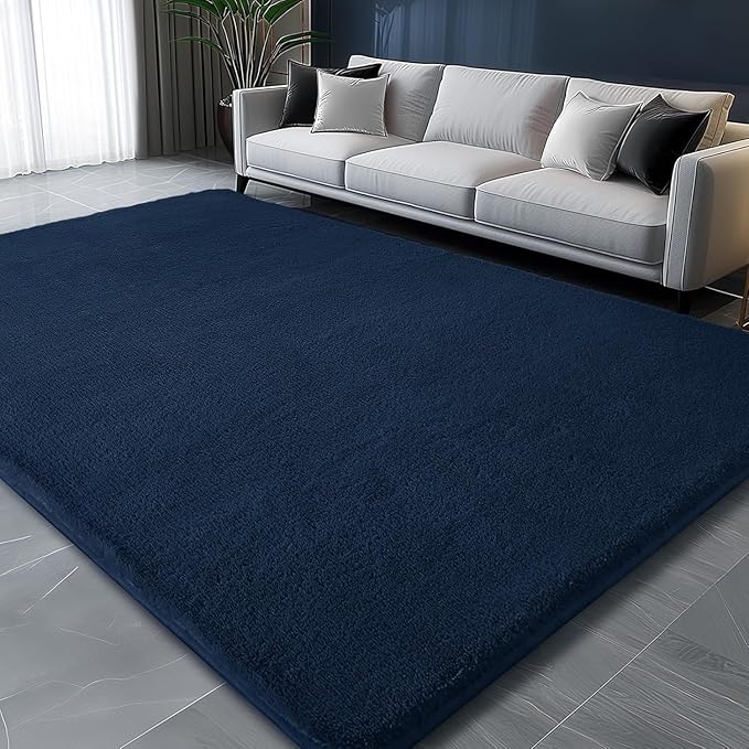 Sour Lemon 10x14 Area Rugs for Living Room, Soft Large Area Rug Fluffy Rugs for Bedroom，Machine Washable Area Rug Non Slip Carpet Rug for Living Room Playroom Kids Room Home Decor-Ruum Studio Home