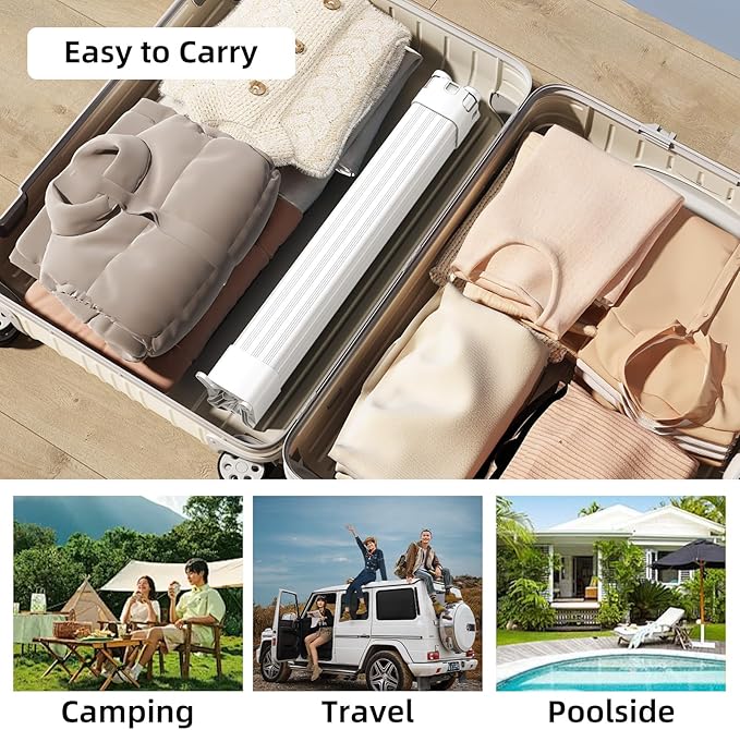 BIREN Clothes Drying Rack Foldable Extending Laundry Rack with 16 Clips Collapsible Clothing Rack Space-Saving Clothing Racks for Hanging Clothes, Indoor, Camping, Balcony, Outdoor-Ruum Studio Home