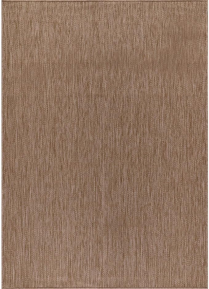 CAMILSON Outdoor Rug 8x10 Modern Area Rugs for Indoor and Outdoor Patios and Porches - Waterproof, Washable, Non-Shedding, Easy-to-Clean Outside Carpet (8 x 10, Solid - Jute)-Ruum Studio Home