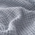 EMME Cotton Muslin Throw Blanket Couch Breathable Gauze Blanket Soft Lightweight Blankets Adults (Dusty Blue, 50"x60")-Ruum Studio Home
