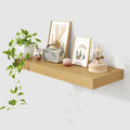 Deep Floating Shelves for Wall | 30 Inch Wide x 12 Inch Deep Floating Shelves | 30W x 12D Rustic Oak Wide Wall Shelves | Bookshelf Laundry Shelf TV Shelf-Ruum Studio Home