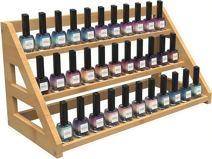 Spice Rack Organizer for Spice Jars: Large Bamboo 3-Tiered Seasoning Rack for Countertop, Kitchen, Cabinet, Pantry-Ruum Studio Home