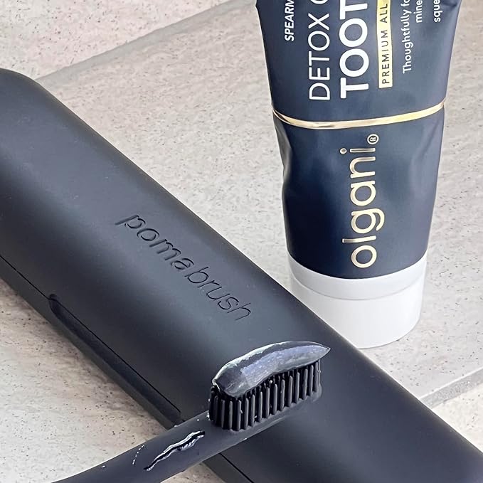 | Detox Charcoal Toothpaste | Natural Whitening Formula with Activated Charcoal | Gentle Whitening Toothpaste | Freshens Breath | Gum Health | Fluoride-Free | Safe for Kids | 2.53 Fl.Oz-Ruum Studio Home