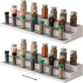 SIMPLEMADE 3-Tier Spice Rack Organizer - Versatile Storage Shelf for Kitchen, Bathroom, Bedroom & Office, Set of 2, Expandable White-Ruum Studio Home