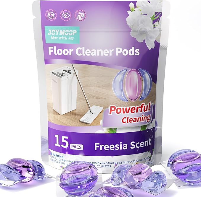 JOYMOOP Floor Cleaner for Mopping, 15 PCS Mopping Solution, Hardwood Floor Cleaner, Works Perfectly with Mop Bucket-Ruum Studio Home