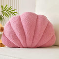 Seashell Throw Pillows, Shell Shaped Throw Pillows, Soft Home Decorative Pillow Plush Cushion for Bed Couch Living Sofa Room Decor Accent Throw Pillow (13x10 Inch, Pink Purple)-Ruum Studio Home