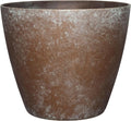 Classic Home and Garden Vogue Planter Pots w/Pottery Quality Finish - Modern Indoor & Outdoor Flower Pots - UV-Resistant Porch Planters - Decorative Pot for Flowers & Herbs (8” Weathered Copper)-Ruum Studio Home