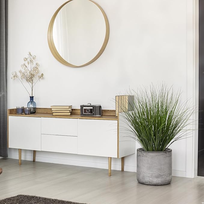 12PCS Fake Plants Artificial Wheat Grass Greenery Plastic Plants Fake Grass Artificial Plants for Outdoor Decor Artificial Grass Plant with Greenery Stems for Indoor Home Decoration 26.4"-Ruum Studio Home