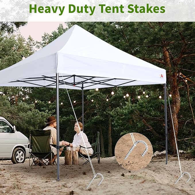 12 inch Stakes Heavy Duty 100-Pack J Hook Metal Fence Stake for Dogs Digging Tent and Outdoor Decorations Inflatables Rebar Metal Spikes for Ground-Ruum Studio Home