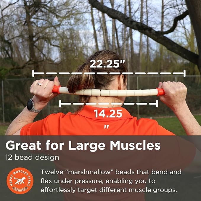 Tiger Tail The Stick - Bendy 22” Flexible Muscle Roller Stick for Myofascial Release & Trigger Points - Bendable Deep Tissue Massager for Legs, Back, Shoulders - Relieve Soreness & Improve Recovery-Ruum Studio Home