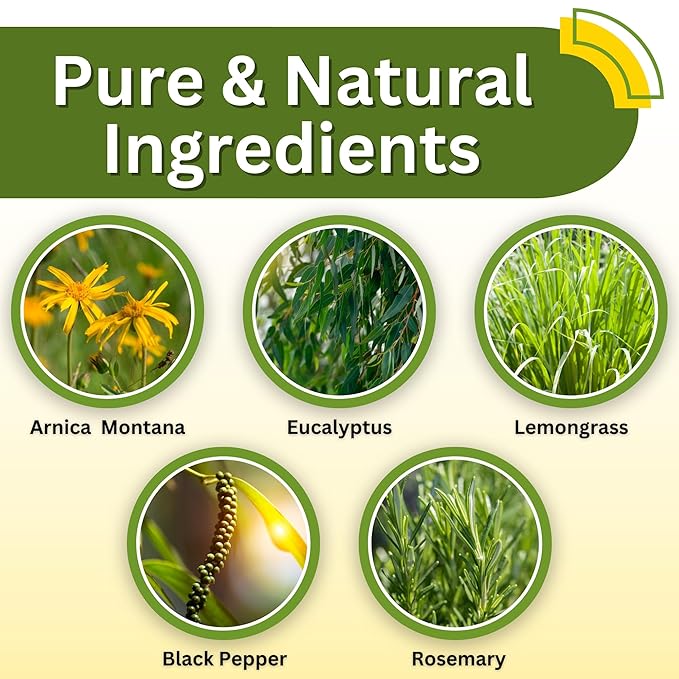 Relief Arnica Cream Natural Lotion for Effective Sore Muscle Relief | Arnica Bruise Cream with Lemongrass & Eucalyptus Essential Oils | Best Massage Lotion for Massage Therapy – 2 Pack-Ruum Studio Home