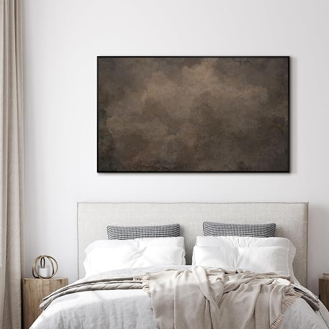 SIGNWIN 30"x60" Extra Large Framed Wall Art Neutral Cloudy Abstract Illustration, Soft Atmospheric Design for Home Living Room Bedroom Decor (Frame Assembly Required)-Ruum Studio Home