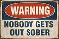 Vintage Tin Sign Retro Metal Funny Warning Signs for Home Decor Stylish Wall Art Plaques Gift for Bathroom Kitchen and Gothic Wall Decor in Every Room 12x8 in-Ruum Studio Home