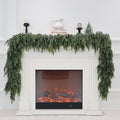 Christmas Cedar Garland Artificial Real Touch Thickness Realistic Greenery Pine Garland for Mantle Fireplace Outdoor Indoor Christmas Decorations 5FT-Ruum Studio Home