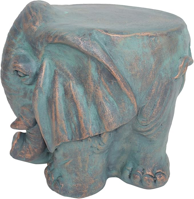Christopher Knight Home Salome Elephant Garden Stool, Copper Patina-Ruum Studio Home
