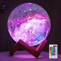 BRIGHTWORLD Moon Lamp Galaxy Lamp 5.9 inch 16 Colors LED 3D Moon Light, Remote & Touch Control Moon Night Light Gifts for Girls Boys Kids Women Birthday-Ruum Studio Home