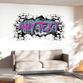 Personalized Gamer Name Decal Graffiti Wall Art Custom Personalized Boys Room Stickers Decals and Stickers for Nursery, Room Decor, Peel & Stick Name Decals for Walls-Ruum Studio Home