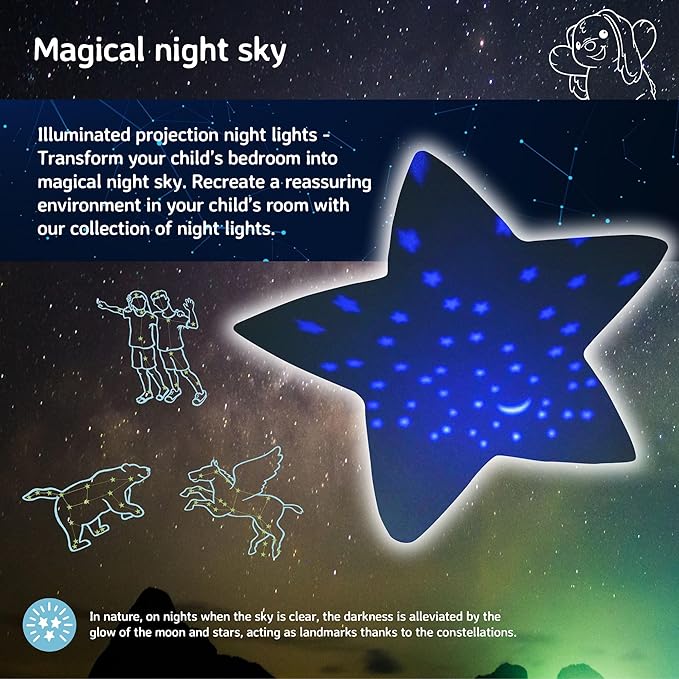 Cloud b Calming Nightlight Star Projector | Gentle Brightness | 3 Colors | 3 Constellations | Auto-Shutoff | Twilight Buddies®- Fawn-Ruum Studio Home