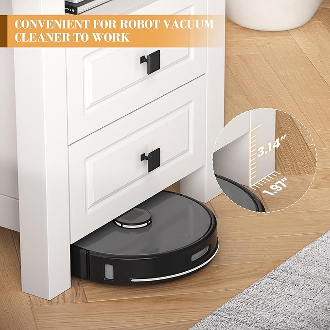 Apicizon End Table, Farmhouse End Tables with Charging Station, Nightstand with Drawers and Storage Cabinet, Wood Coffee Table for Small Spaces, Sofa Side Table for Living Room, Bedroom-Ruum Studio Home