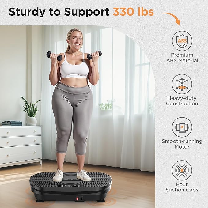 FEIERDUN Vibration Plate Exercise Machine, Vibration Plate for Lymphatic Drainage, Power Plate Vibration Platform for Weight Loss, Toning & Wellness-Ruum Studio Home