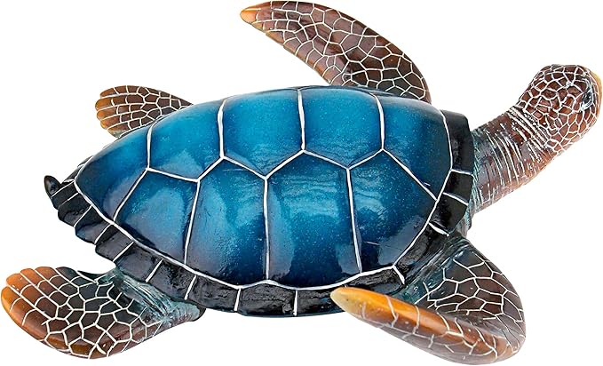 Design Toscano Large Blue SEA Turtle Statue-Ruum Studio Home