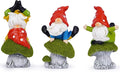 Hodao 3 PCS Spring Yoga Mushroom Gnomes Decoration Summer Elf Figurines Gifts for Home Spring Lively Garden Statues Decor for Outdoor, Mom, Mother (Green)-Ruum Studio Home