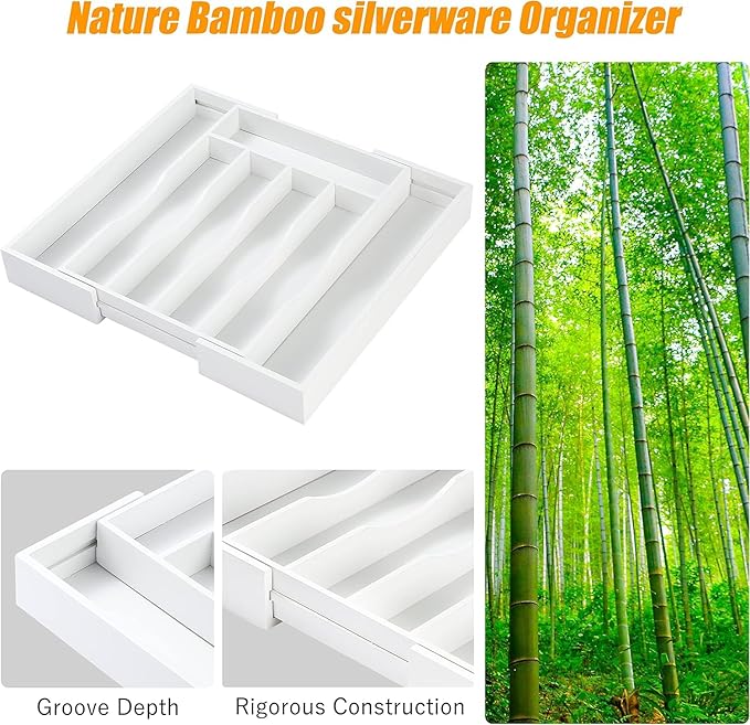 Kitchen Silverware Drawer Organizer and Storage Utensilios De Cocina Modernos Soporte Para Cucharas Trastes De Cocina Organizadores Platos Para Gabinetes Cajones Decoración Organizador Para Utensilios-Ruum Studio Home