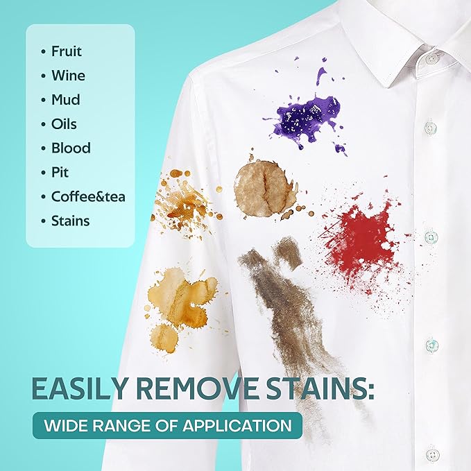BFWood Laundry Stain Brush, Large Natural Soft Boar Bristles, Removes Tough Stains from Delicate Fabrics Like Knits, Cotton, and Linens, Gentle on Fabrics, No Damage-Ruum Studio Home