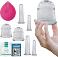Bliss Face and Body Cupping Therapy Set – Includes Facial Cups for Cupping and Anti-Cellulite Cups - Release Fascia, Lymphatic Drainage, Natural Pain Relief-Ruum Studio Home