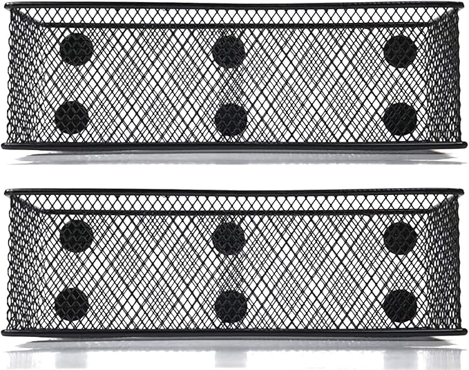 Magnetic Baskets Magnetic Organizer and Holder for Locker or Refrigerator - Pen Holders or Storage Bins for Office and Home (1)-Ruum Studio Home