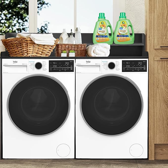 Royxen Laundry Countertop with 2-Tier Shelf Universal Fit, Washer and Dryer Countertop with Storage Space, Shelf Height 11.5 Inches, Solid Wood, Black-Ruum Studio Home