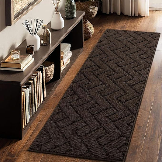 hicorfe Indoor Doormat,Front Back Door Mat Rubber Backing Non Slip Door Mats 20"x59" Absorbent Resist Dirt Entrance Doormat Inside Floor Mats Entryway Washable Low-Profile for Patio,Garden(Coffee)-Ruum Studio Home