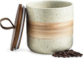 Spice Jars with Lid, Coffee Container Kitchen Food Storage Jars for Spice Sugar Tea Bag, Stackable Decorative Canisters for Countertop, 37oz-Ruum Studio Home