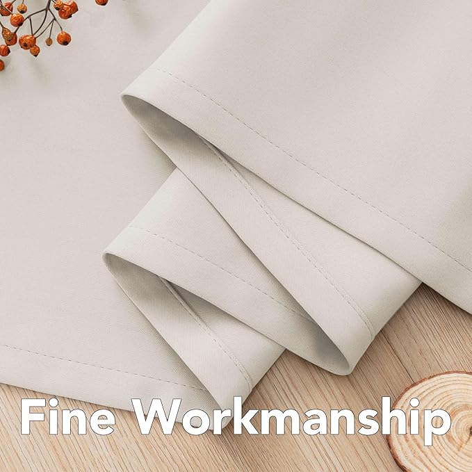 H.VERSAILTEX Thermal Insulated Blackout Window Panels Microfiber Formaldehyde-Free Kids Curtains for Holiday Season Home Decoration,Grommet Top,52 by 96 - Inch - Fog - Set of 2-Ruum Studio Home