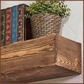 Handmade Fireplace Mantel Shelf 48", Extra Wide Rustic Wood Mantles for Over Fireplace, Wall Mounted Floating Mantel Shelves for Living Room Decor (Dark Rustic, 48Lx6Hx8D)-Ruum Studio Home