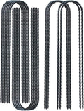 DTANX 12 Pack 12 Inch Rebar Stakes Heavy Duty Trampoline Anchors, Garden Stakes Tent Stakes Steel Ground Anchors, Black-Ruum Studio Home