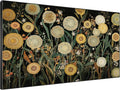 SIGNWIN 46"x72" Extra Large Framed Wall Art Whimsical Dandelion Field in Yellow and Green, Playful Botanical Print for Home Living Room Bedroom Decor (Frame Assembly Required)-Ruum Studio Home
