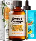 Gya Labs Orange Essential Oil for Diffuser & Skin - Huge 4 Fl Oz - 100% Pure Natural Sweet Orange Oil for Massage, Face, Cleaning & Candle Making Scent-Ruum Studio Home