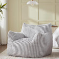 Giant Bean Bag Chairs for Adults Teens, Large Bean Bag Sofa Chairs with Filling Comfy Fuzzy BeanBag Chair with Armrests for Bedroom Living Room Reading-Ruum Studio Home