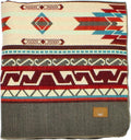 Inca Aztec Throw, Queen, King Blanket | Southwest Indian Navajo Boho Style | Native Cover for Camping, Bedding, Couch, Vanlife | Faux Alpaca, Lightweight, Hypoallergenic (Chimborazo Beige, King)-Ruum Studio Home