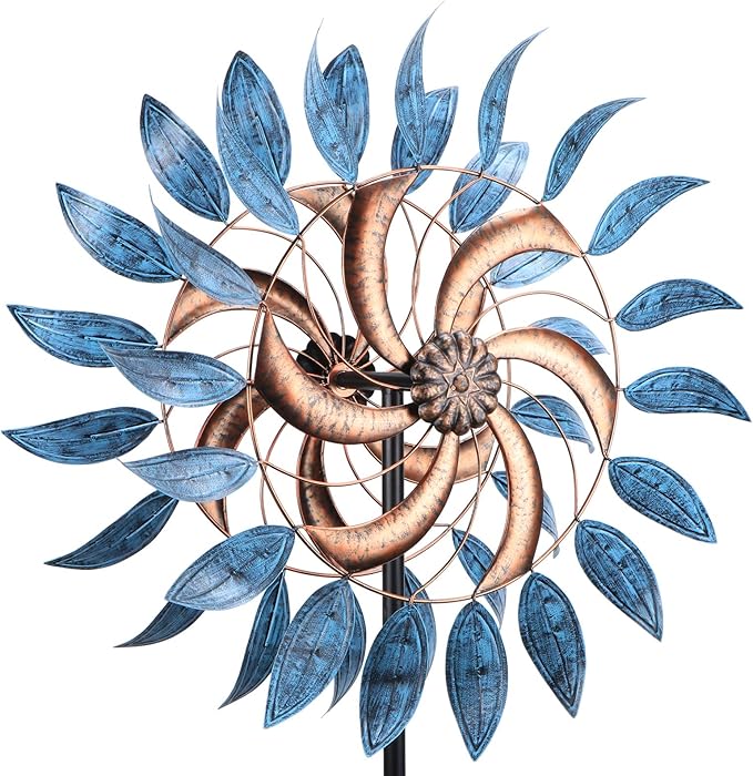 Wind Spinner Large Wind Mill Metal Outdoor Indoor Large Two-Way Wind Sculptures for Garden Patio Yard Decor-Ruum Studio Home
