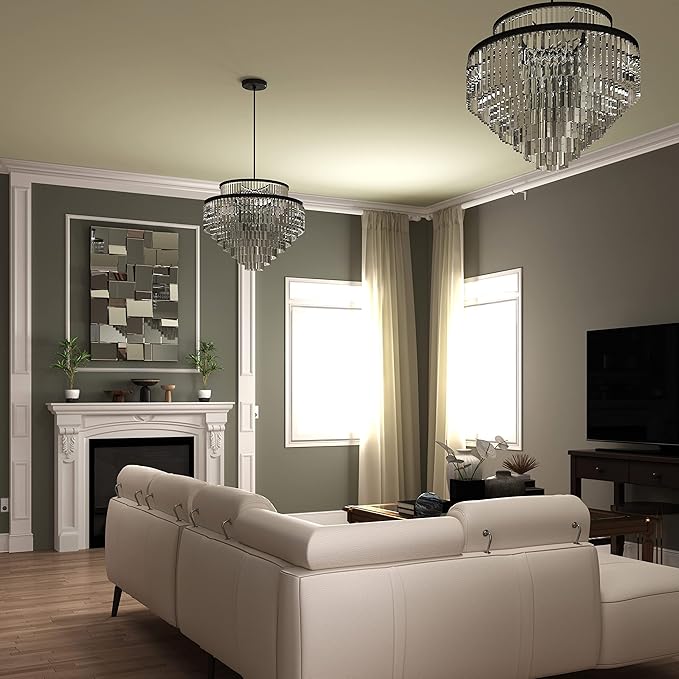 KOHROS Modern Geometric Irregular Mirror for Wall Decor 44" x 30" Decorative Mirror with Beveled Glass for Entryway Hallway Living Room Home Decor Horizontal or Vertical Hanging-Ruum Studio Home