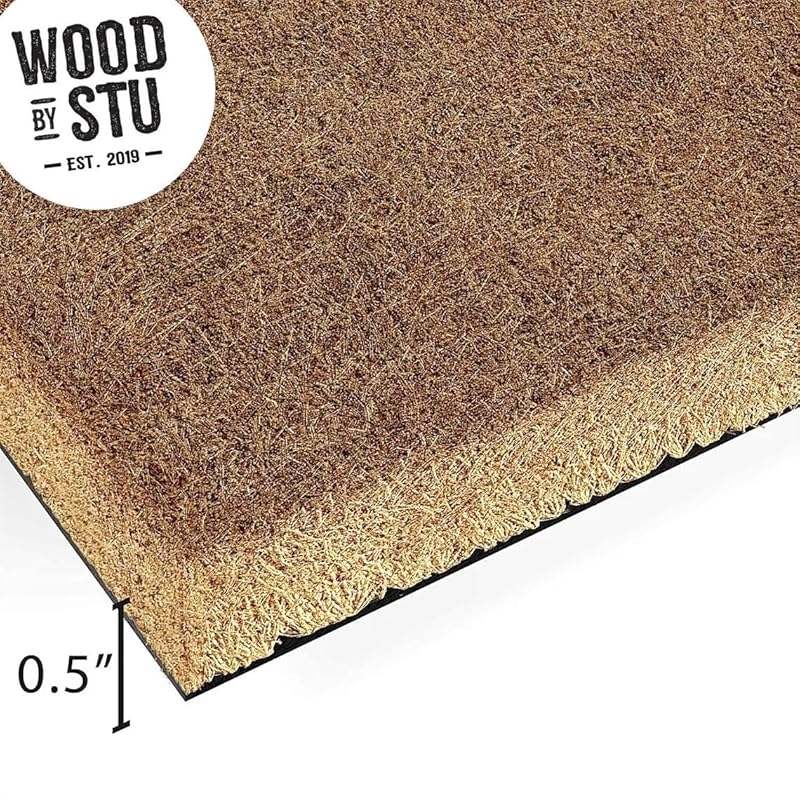 French Bulldog Coconut Coir Personalized Doormat, Frenchie Custom Welcome Mat, Housewarming Gift, Last Name Door Mat, Closing Gift, Dog Lover Entryway Rug 1172-Ruum Studio Home