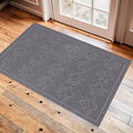 Door Mat Home Welcome Mats Outdoor and Indoor, Heavy-Duty Low-Profile Non-Slip Front Welcome Mat for Home Entrance, Outside Entry, Yard, Floor, Patio (Grey, 36x24)-Ruum Studio Home