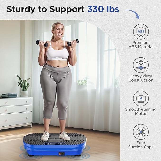 FEIERDUN Vibration Plate Exercise Machine, Vibration Plate for Lymphatic Drainage, Power Plate Vibration Platform for Weight Loss, Toning & Wellness-Ruum Studio Home